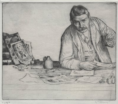 Självporträtt - "The Etcher" av William Strang