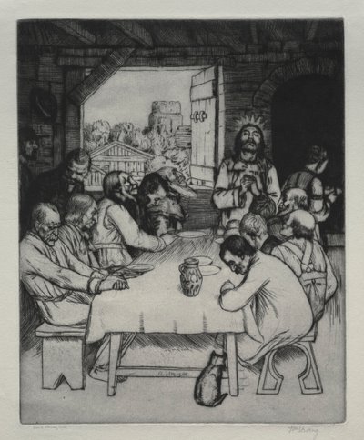 Den sista måltiden, 1889. av William Strang