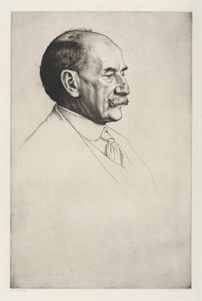 Thomas Hardy, Facing Right, 1910. av William Strang