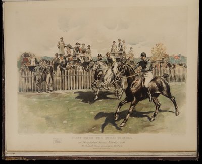 Ponnylopp för poloponnyer av William Sullivant Vanderbilt Allen