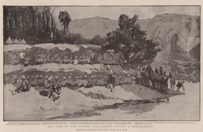 Gordon Highlanders läger under ett bombardement av William T. Maud