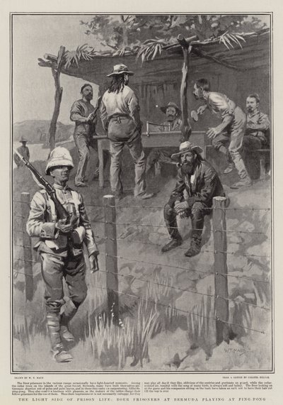 The Light Side of Prison Life, Boer Prisoners på Bermuda spelar på Ping-Pong av William T. Maud