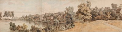 Italianate River Landscape, 1750-60. av William Taverner