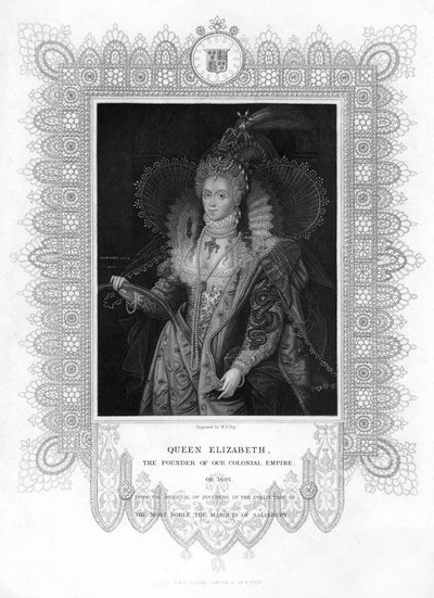 Elizabeth I av England, 1800-talet. av William Thomas Fry