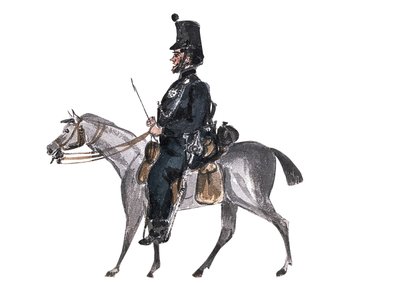"Dr S från Rifle Brigade, på linjen i mars"   (teckning) av William Thomas Markham