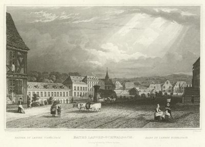 Bad i Langen-Schwalbach av William Tombleson