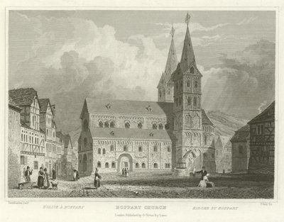 Bopparts kyrka av William Tombleson