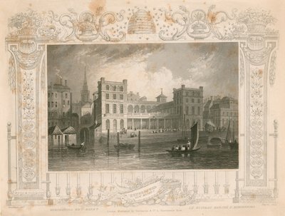 New Hungerford Market, London av William Tombleson