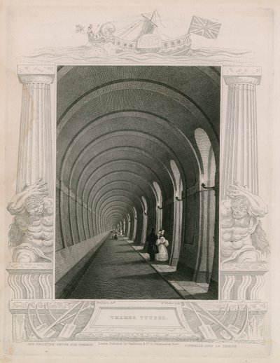 Tunneln i Themsen av William Tombleson