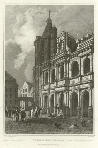 Rådhuset i Köln av William Tombleson