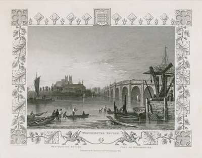 Westminster Bridge av William Tombleson