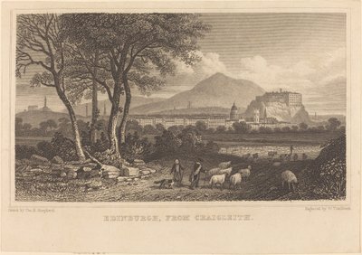 Edinburgh, från Craigleith av William Tombleson after Thomas Hosmer Shepherd
