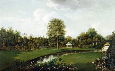 Utsikt från Tea Bridge (olja på duk) av William Tomkins