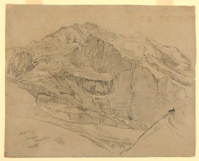 Landskap, Jungfrau, Schweiz av William Trost Richards