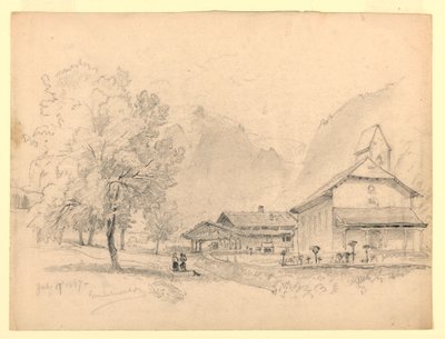 Landskap, Grindelwald, Schweiz av William Trost Richards