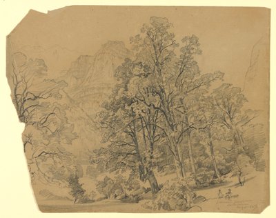 Landskap, Silberhorn, Lauterbrunnen, Schweiz av William Trost Richards