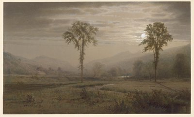 Månsken på Mount Lafayette, New Hampshire av William Trost Richards