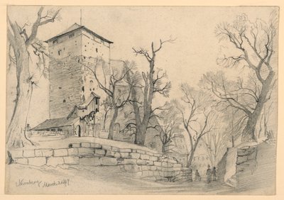 Nürnbergs slott, Tyskland av William Trost Richards