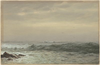 Stenar och brytande vågor av William Trost Richards