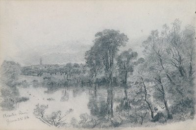 Skissbok med landskaps- och marina motiv från New England och Pennsylvania av William Trost Richards