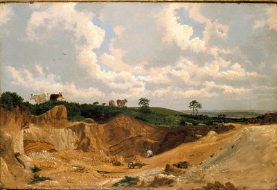 Grusgrop på Shotover Hill, nära Oxford, c1818 av Joseph Mallord William Turner