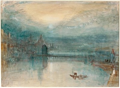 Luzern av Moonlight av Joseph Mallord William Turner