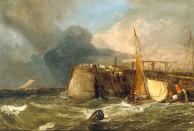 Gamla Margate Pier av Joseph Mallord William Turner