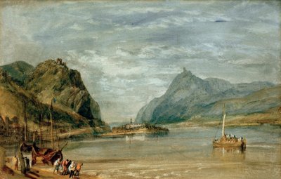 Rolandseck, Nonnenwerth och Drachenfels av Joseph Mallord William Turner