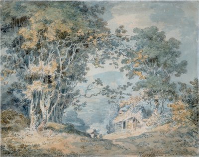 Rustik på en countrybana i Hindhead, Surrey av Joseph Mallord William Turner