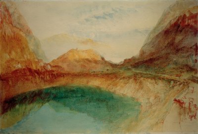 Sjön i de schweiziska bergen av Joseph Mallord William Turner