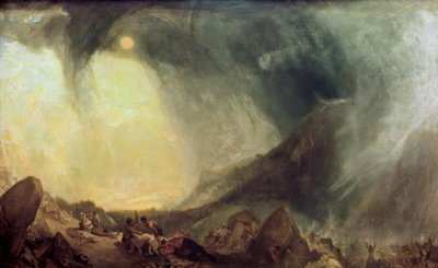 Snow Storm: Hannibal och hans armé korsar Alperna av Joseph Mallord William Turner