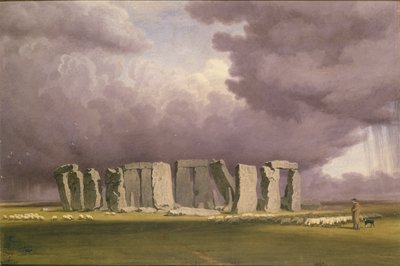 Stonehenge: Stormig dag, 1846 av Joseph Mallord William Turner