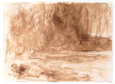 Studie på floden Washburn, Yorkshire av Joseph Mallord William Turner