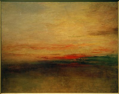 Solnedgång(?) av Joseph Mallord William Turner