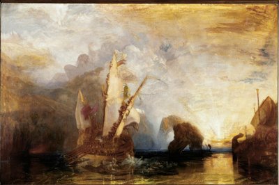 Ulysses hånar Polyphemus – Homers Odyssey av Joseph Mallord William Turner