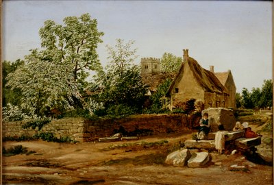 Vy över Marston, nära Oxford, tidigt 1800-tal av Joseph Mallord William Turner