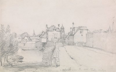 Oxford, Folly Bridge av William Turner of Oxford