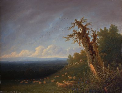 Herdepojke på en sluttning av William Turner of Oxford