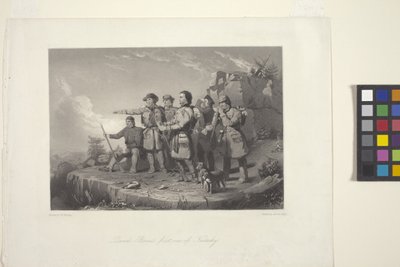 Daniel Boones första syn på Kentucky av William Tylee (after) Ranney