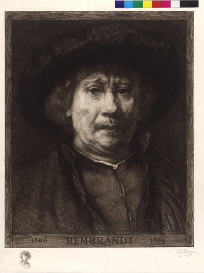 Självporträtt av Rembrandt av William Unger
