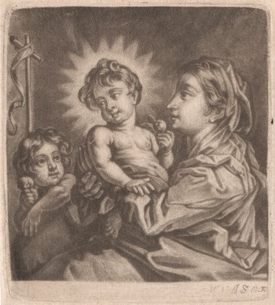 Virgin, Christ Child och St. John av William Vincent