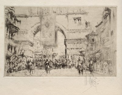 Kejsar Hadrianus träder in i Saloniki av William Walcot