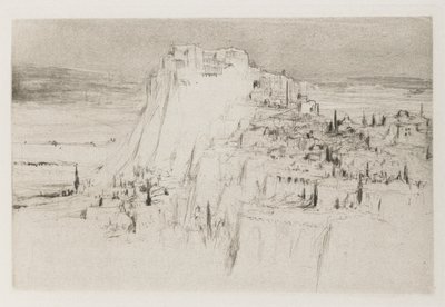 Herodias: Sida 3, Machaerus citadell reste sig från östra sidan av Döda havet, på en topp av basalt, med formen av en kon av William Walcot
