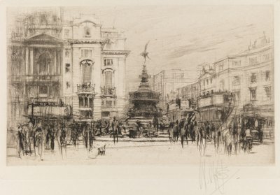 London-uppsättning: Piccadilly Circus (med Criterion Theatre) av William Walcot