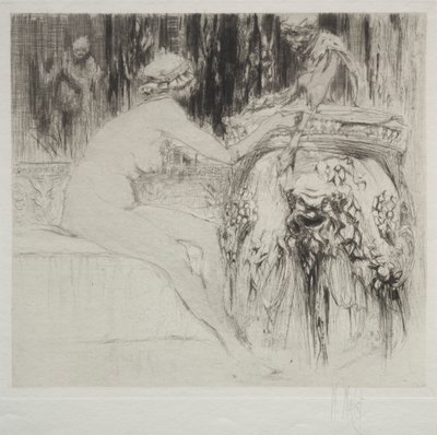 Bacchanten och den unga faunen av William Walcot