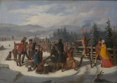 Scener från pionjärerna av Cooper, hjortdödare på skjutbanan av William Walcutt
