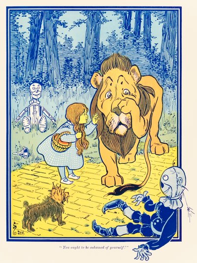 ?Du borde skämmas över dig själv!? från ?The Wonderful Wizard of Oz? av L. Frank Baum av William Wallace Denslow