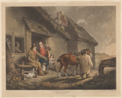 Första september, kväll av William Ward after George Morland