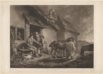 Första september, kväll av William Ward after George Morland
