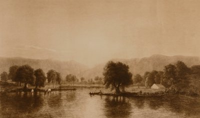 (Vatten- och boskapsscenen) av William Wellstood